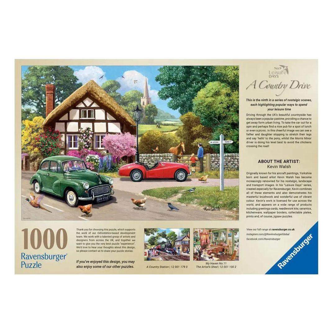 Leisure Days No.9 A Country Drive 1000 Piece Jigsaw Puzzle Ravensburger