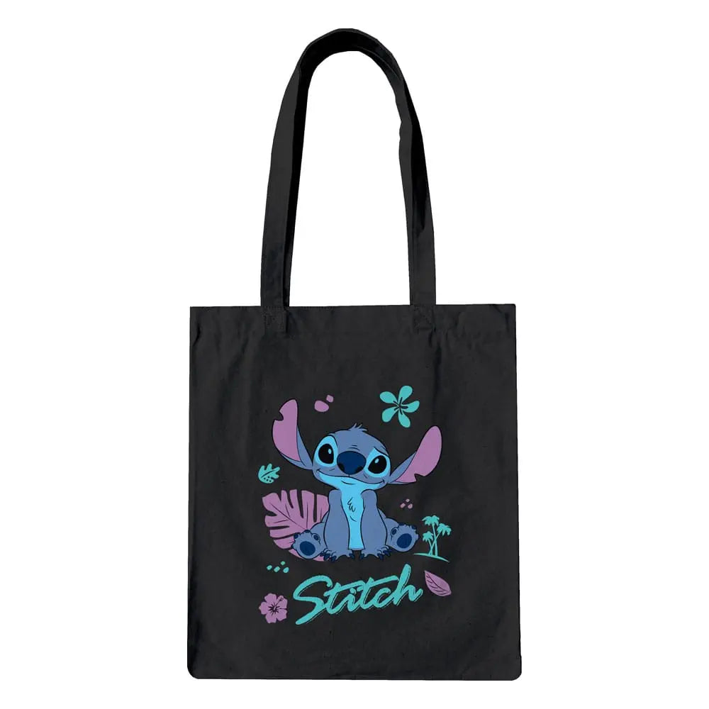 Lilo & Stitch Black Tote Bag Stitch Konix