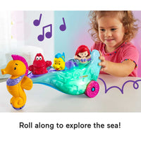 Thumbnail for Little People Ariel’s Light-Up Sea Carriage Playset Fisher-Price
