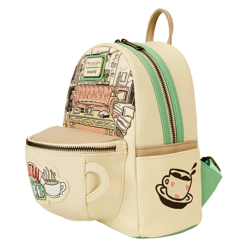 Loungefly Friends Central Perk Domed Coffee Mug Scented Mini Backpack Loungefly