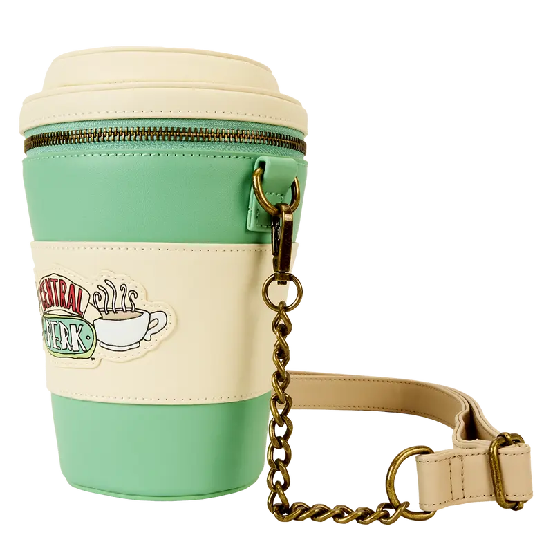 Loungefly Friends Central Perk To-Go Coffee Cup Figural Scented Crossbody Bag Loungefly