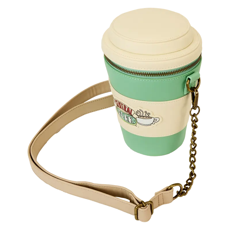 Loungefly Friends Central Perk To-Go Coffee Cup Figural Scented Crossbody Bag Loungefly