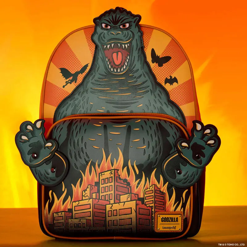 Loungefly Godzilla Attack Full-Size Backpack Loungefly