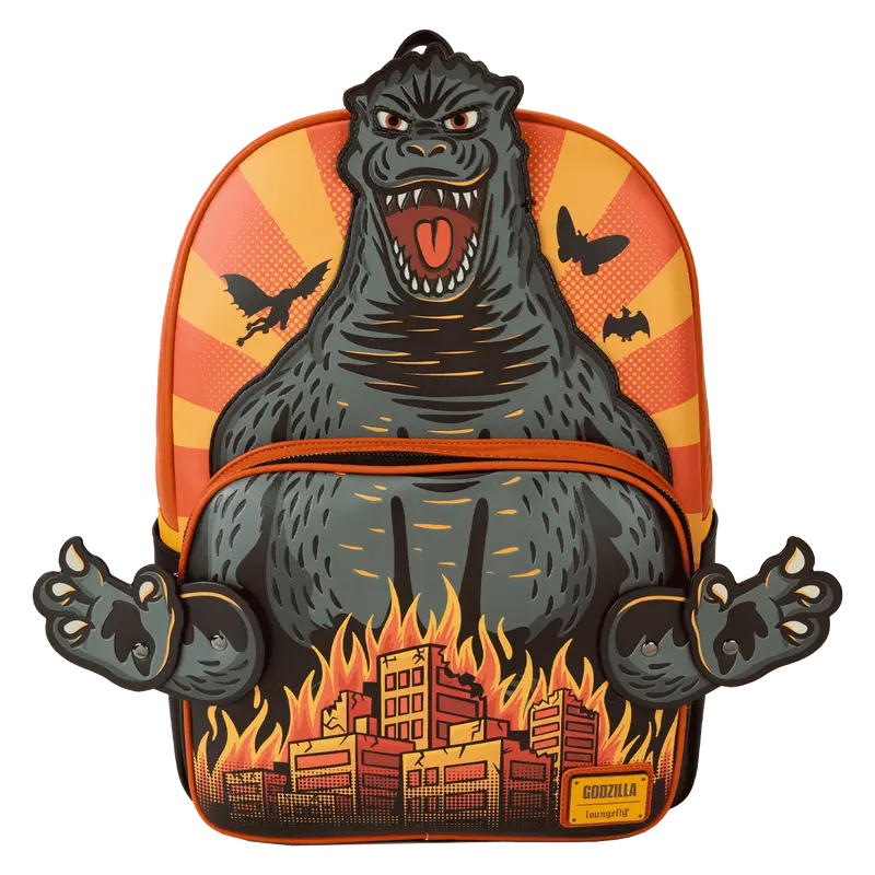 Loungefly Godzilla Attack Full-Size Backpack Loungefly