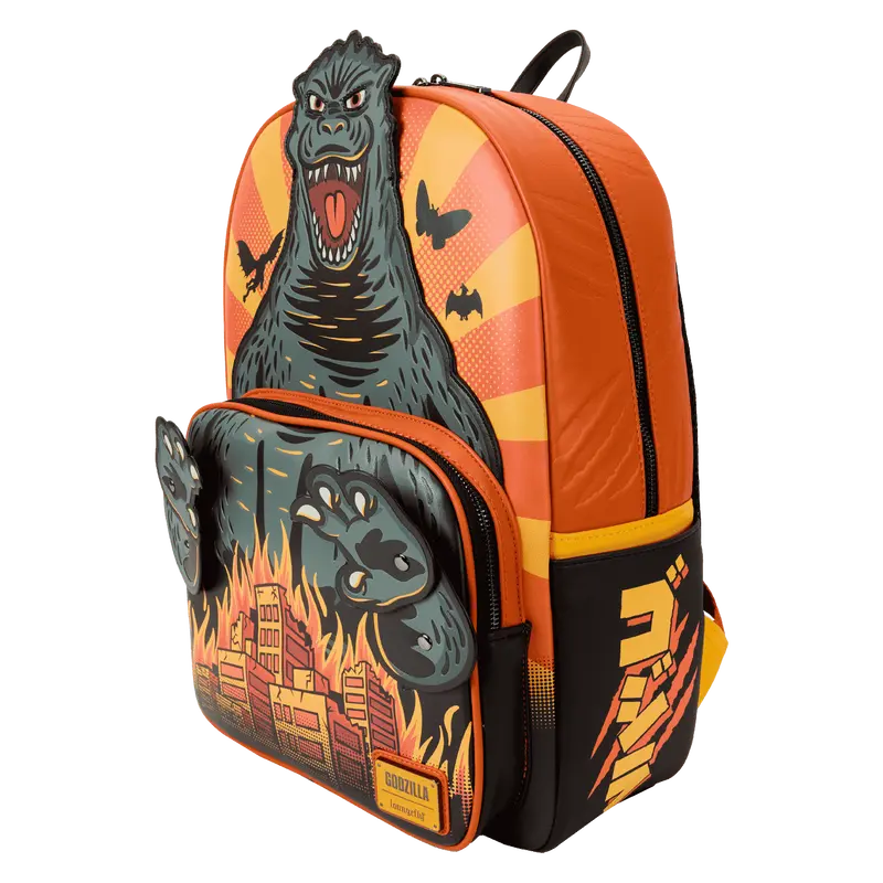 Loungefly Godzilla Attack Full-Size Backpack Loungefly