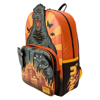 Thumbnail for Loungefly Godzilla Attack Full-Size Backpack Loungefly