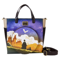 Thumbnail for Loungefly Harry Potter Hogwarts Starry Sky Convertible Backpack & Tote Bag Loungefly