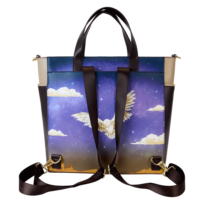 Loungefly Harry Potter Hogwarts Starry Sky Convertible Backpack & Tote Bag Loungefly