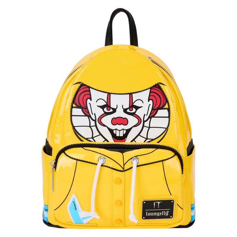 Loungefly It Pennywise Raincoat Cosplay Glow Mini Backpack Loungefly