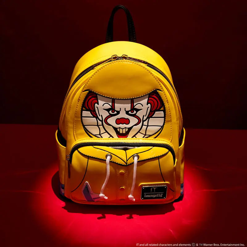 Loungefly It Pennywise Raincoat Cosplay Glow Mini Backpack Loungefly