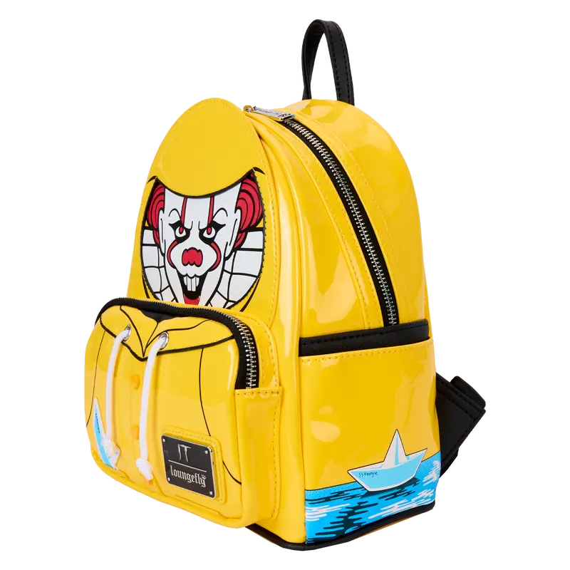 Loungefly It Pennywise Raincoat Cosplay Glow Mini Backpack Loungefly