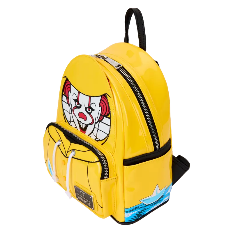 Loungefly It Pennywise Raincoat Cosplay Glow Mini Backpack Loungefly