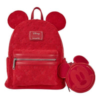 Thumbnail for Loungefly - Mickey Ears Burnout Mini Backpack