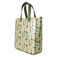 Thumbnail for Loungefly Peter Pan Tinker Bell Clover All-Over Print Tote Bag With Coin Bag Loungefly