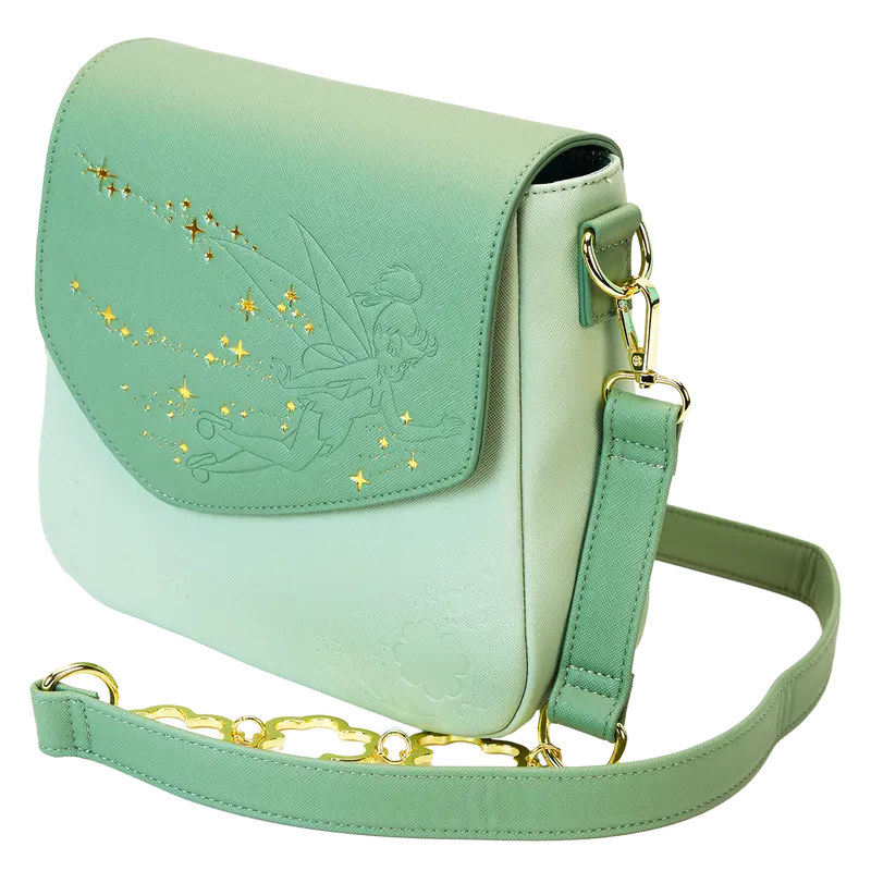 Loungefly Peter Pan Tinker Bell Clover Crossbody Bag Loungefly