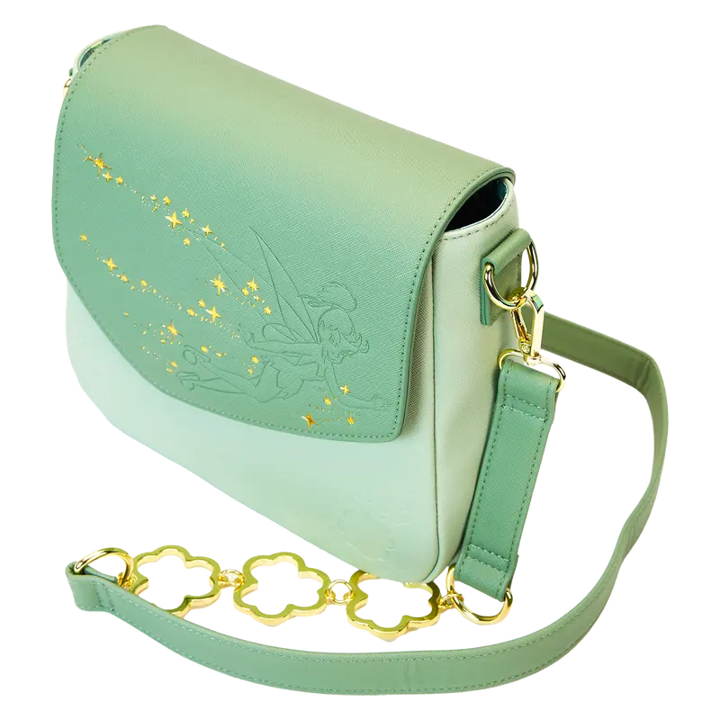 Loungefly Peter Pan Tinker Bell Clover Crossbody Bag Loungefly