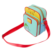 Thumbnail for Loungefly Pokémon Color Block Starters Crossbody Bag Loungefly