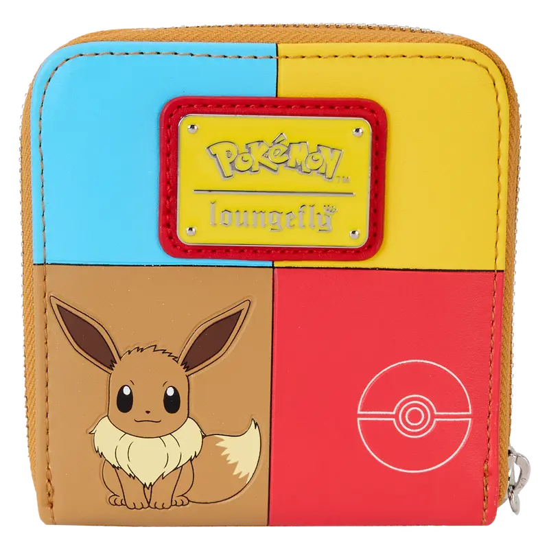 Loungefly Pokémon Color Block Starters Zip Around Wallet Loungefly