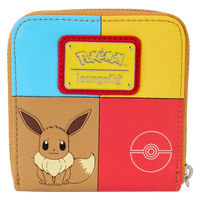 Thumbnail for Loungefly Pokémon Color Block Starters Zip Around Wallet Loungefly