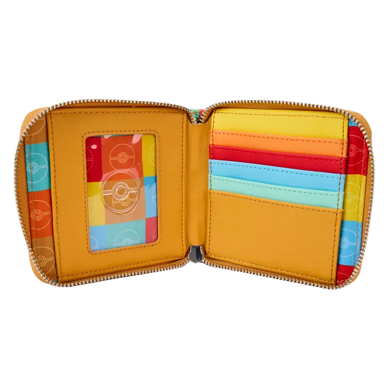 Loungefly Pokémon Color Block Starters Zip Around Wallet Loungefly