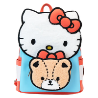 Thumbnail for Loungefly Sanrio Hello Kitty & Tiny Chum Bear Sherpa Mini Backpack Loungefly