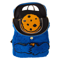 Thumbnail for Loungefly Sesame Street Cookie Monster Plush Cosplay Mini Backpack With Coin Bag Loungefly