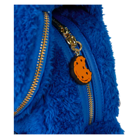 Thumbnail for Loungefly Sesame Street Cookie Monster Plush Cosplay Mini Backpack With Coin Bag Loungefly