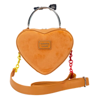 Thumbnail for Loungefly SpongeBob SquarePants Krabby Patty Plush Heart Figural Crossbody Bag Loungefly