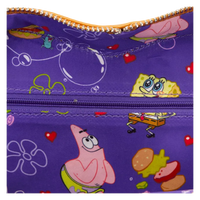 Thumbnail for Loungefly SpongeBob SquarePants Krabby Patty Plush Heart Figural Crossbody Bag Loungefly