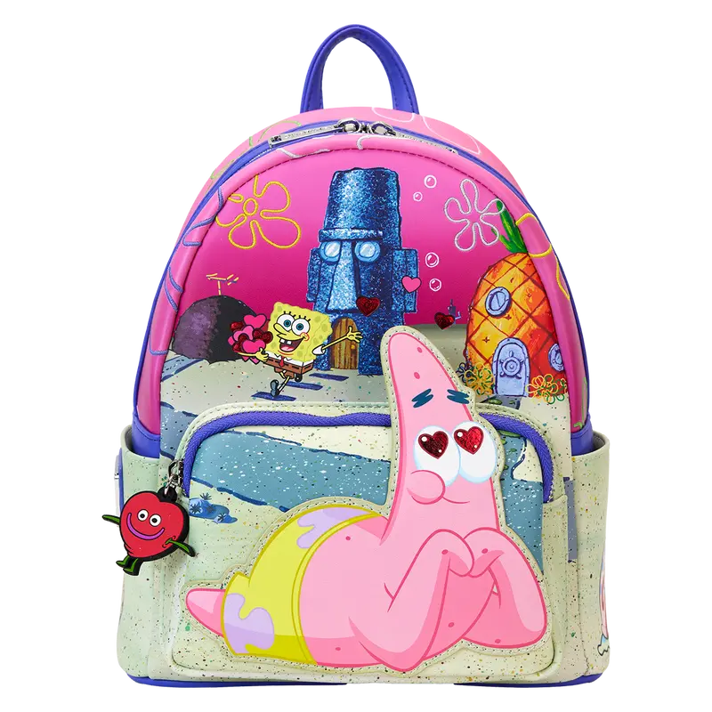 Loungefly SpongeBob SquarePants & Patrick Star Hearts Mini Backpack Loungefly