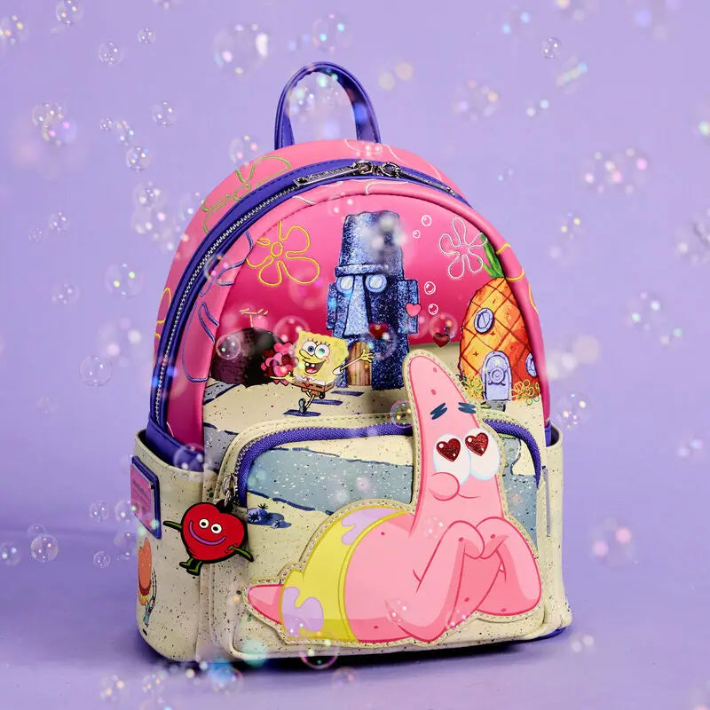 Loungefly SpongeBob SquarePants & Patrick Star Hearts Mini Backpack Loungefly