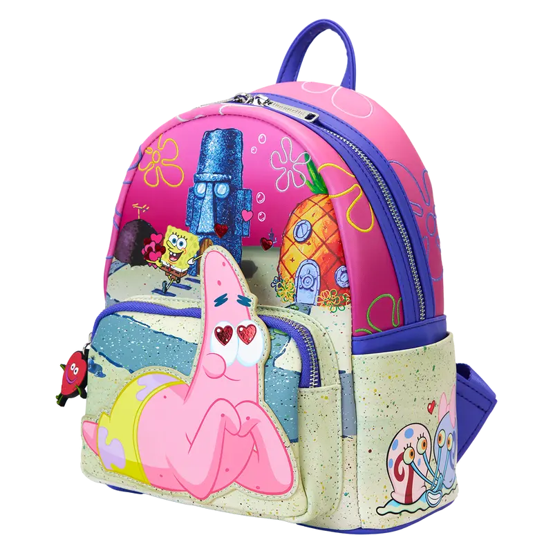 Loungefly SpongeBob SquarePants & Patrick Star Hearts Mini Backpack Loungefly