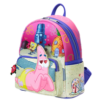 Thumbnail for Loungefly SpongeBob SquarePants & Patrick Star Hearts Mini Backpack Loungefly