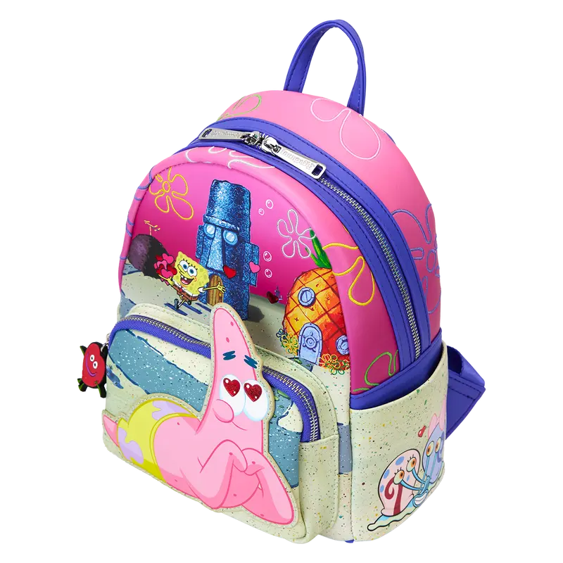 Loungefly SpongeBob SquarePants & Patrick Star Hearts Mini Backpack Loungefly