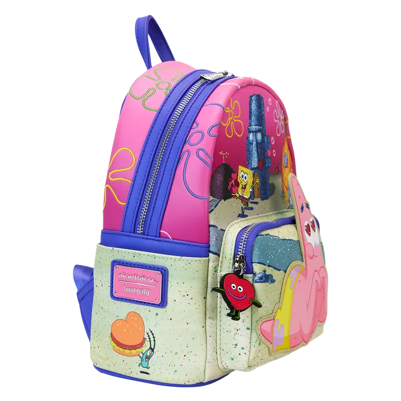 Loungefly SpongeBob SquarePants & Patrick Star Hearts Mini Backpack Loungefly