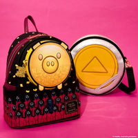 Thumbnail for Loungefly Squid Game Piggy Bank Masked Men Glow Mini Backpack Loungefly