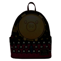 Thumbnail for Loungefly Squid Game Piggy Bank Masked Men Glow Mini Backpack Loungefly