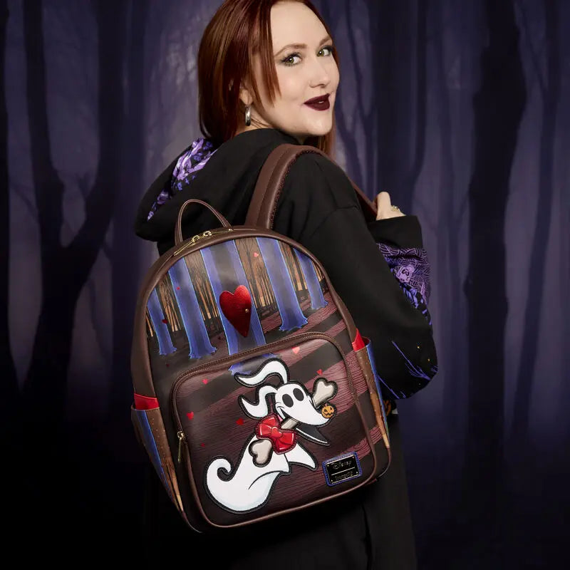 Loungefly The Nightmare Before Christmas Zero Holiday Doors Full-Size Backpack Loungefly