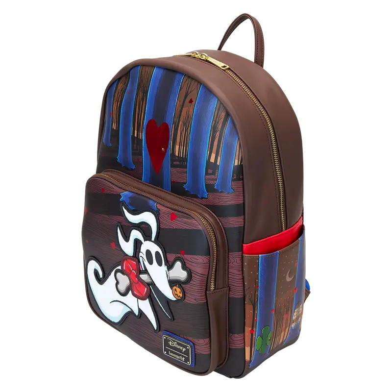 Loungefly The Nightmare Before Christmas Zero Holiday Doors Full-Size Backpack Loungefly