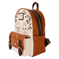 Thumbnail for Loungefly Chip 'n' Dale Acorn Quilted Texture Mini Backpack