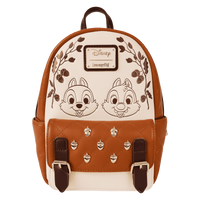 Thumbnail for Loungefly Chip 'n' Dale Acorn Quilted Texture Mini Backpack
