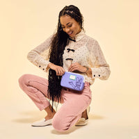 Thumbnail for Loungefly Disney Daisy Duck 85th Anniversary Nylon Sling Crossbody Bag with Coin Bag