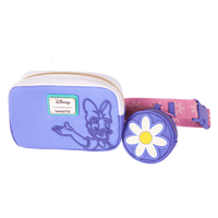 Thumbnail for Loungefly Disney Daisy Duck 85th Anniversary Nylon Sling Crossbody Bag with Coin Bag
