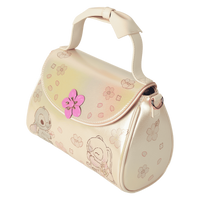 Thumbnail for Loungefly Disney Stitch & Angel Cherry Blossom Bow Handle Crossbody Bag