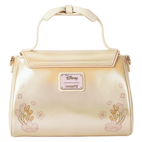 Thumbnail for Loungefly Disney Stitch & Angel Cherry Blossom Bow Handle Crossbody Bag