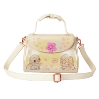 Thumbnail for Loungefly Disney Stitch & Angel Cherry Blossom Bow Handle Crossbody Bag