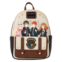 Thumbnail for Loungefly Harry Potter Hogwarts Flap Pocket Mini Backpack