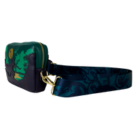 Thumbnail for Loungefly Jurassic World Jungle Dinosaur Silhouette Sling Crossbody Bag With Coin Bag