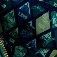 Thumbnail for Loungefly Jurassic World Jungle Dinosaur Silhouette Sling Crossbody Bag With Coin Bag
