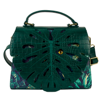 Thumbnail for Loungefly Jurassic World Jungle Velociraptor Glow Crossbody Bag